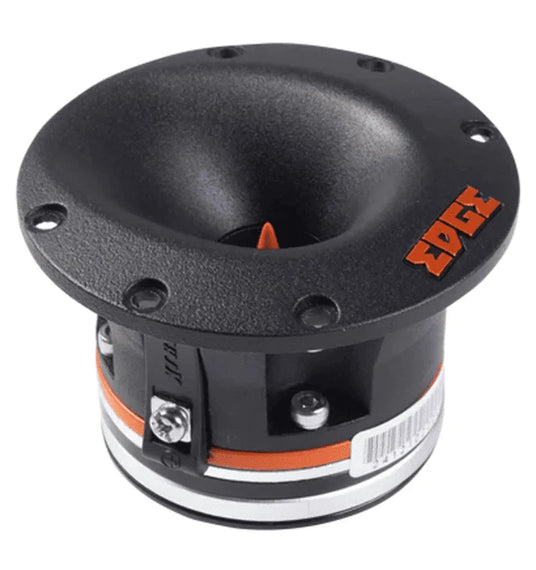 EDGE EDXPRO35TN Kompressionstreiber mit schwarzem Hornvorsatz und orangem Phase Plug