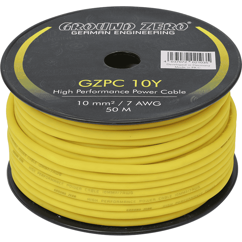 10mm² power cable yellow CCA