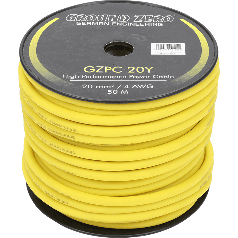 20mm² Powerkabel Gelb CCA