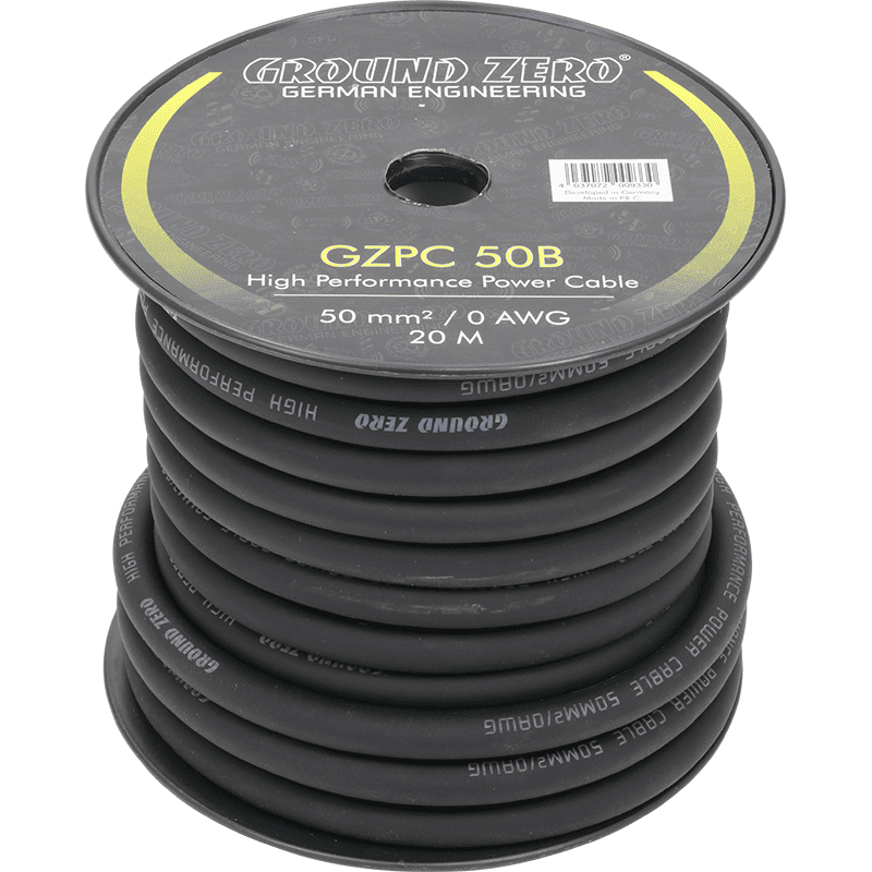 50mm² Powerkabel Schwarz CCA