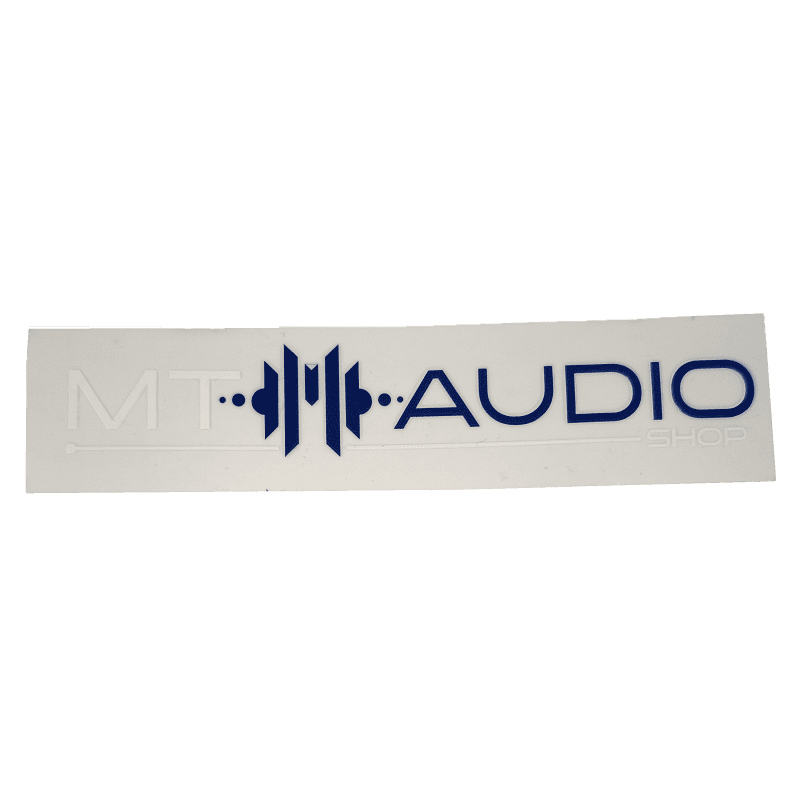 MT Audio 14 adesivi da 2,5 cm, bianco/blu